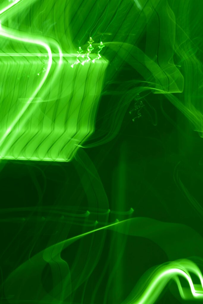 Neon Green Abstract Wallpaper: Dynamic 2200x3300 Long Exposure Design