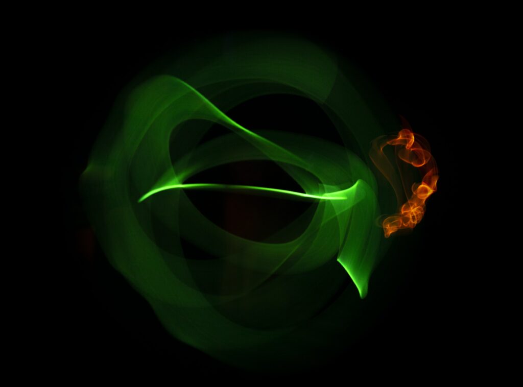 Vibrant Neon Abstract Freezelight Wallpaper with Dynamic Patterns