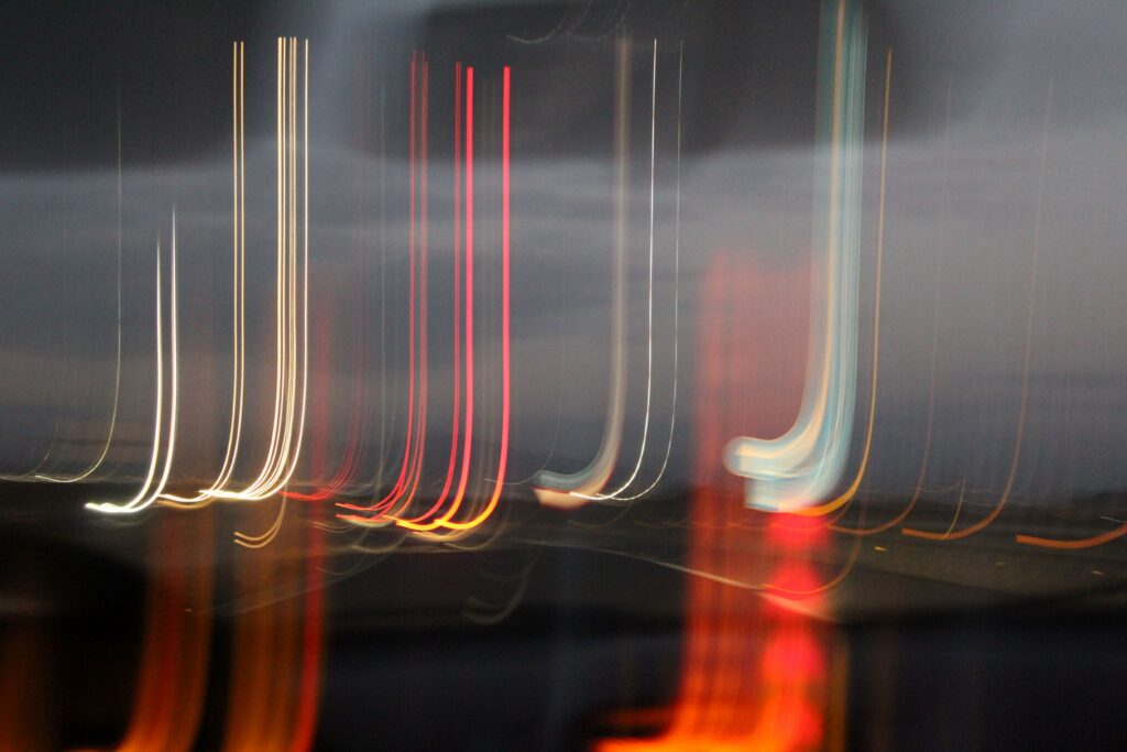 Vibrant Neon Light Strip Dynamic Wallpaper - Surreal Motion Background