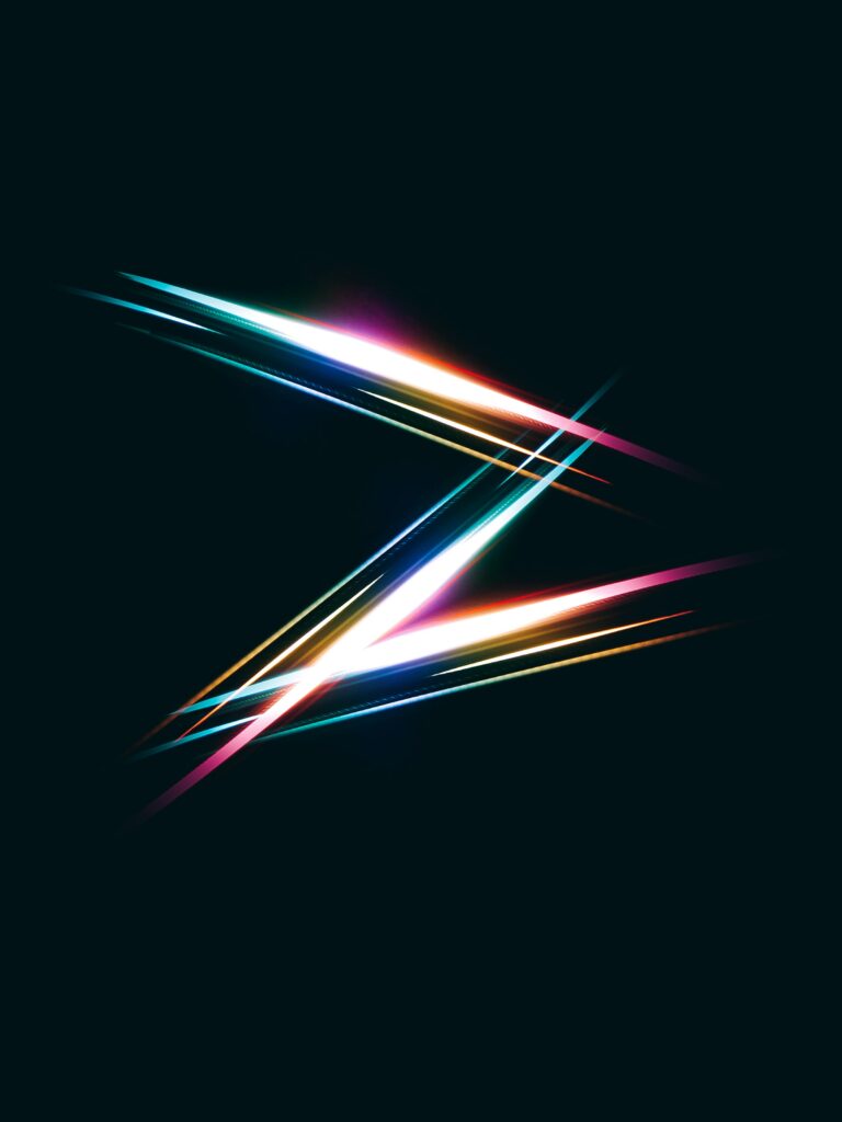 Vibrant Neon Lines Wallpaper: Striking Modern Background Design