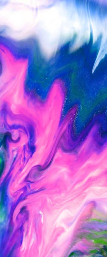 Abstract neon pink blue violet marbled waves iPhone wallpaper vibrant fluid liquid texture background