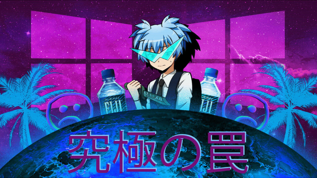 Neon Mirage: A Surreal Dive into Vaporwave's Retro-Futurist Vibe Wallpaper