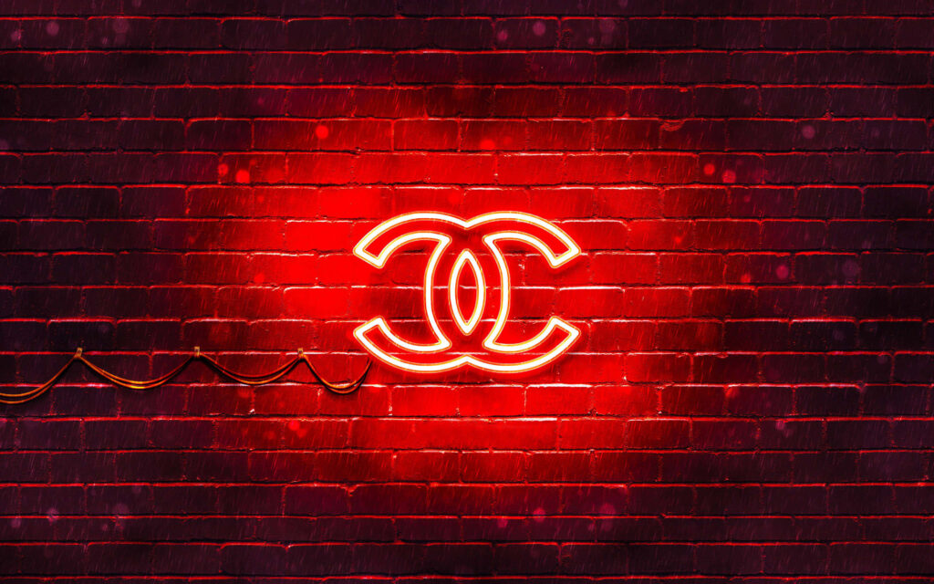 Energetic Euphoria: A High-Definition Digital Illustration of Radiant Neon Red Aesthetics Wallpaper