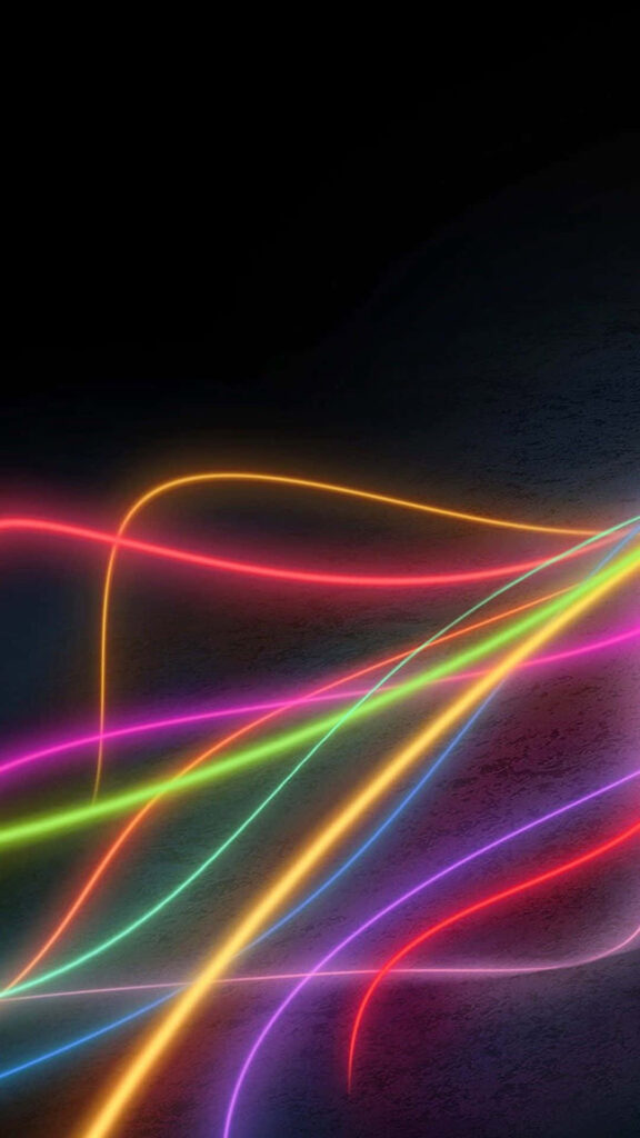Vibrant Neon Light Streaks Wallpaper for Galaxy Note 10 Plus