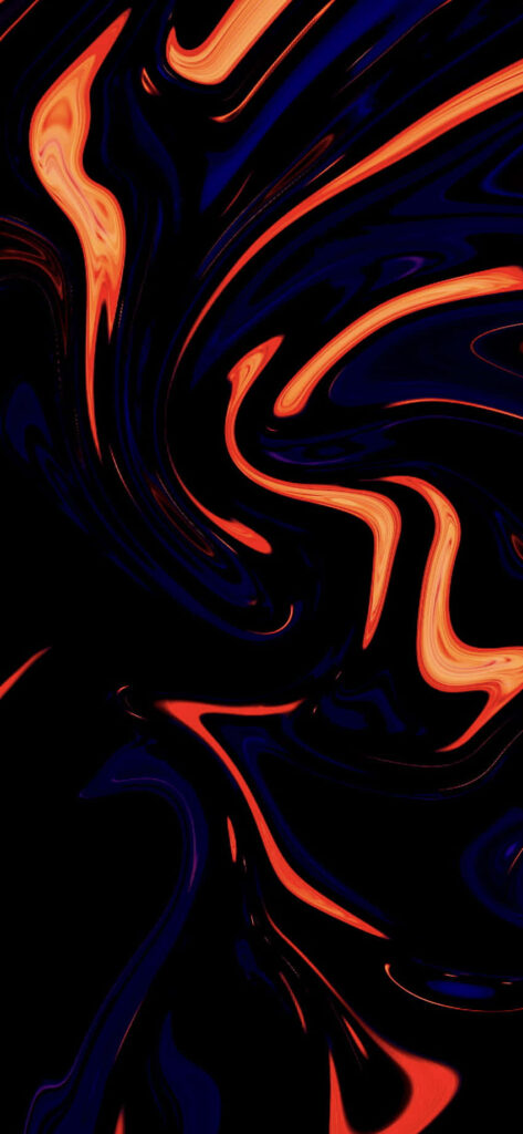 Vibrant Neon Swirls Wallpaper for Samsung AMOLED Displays