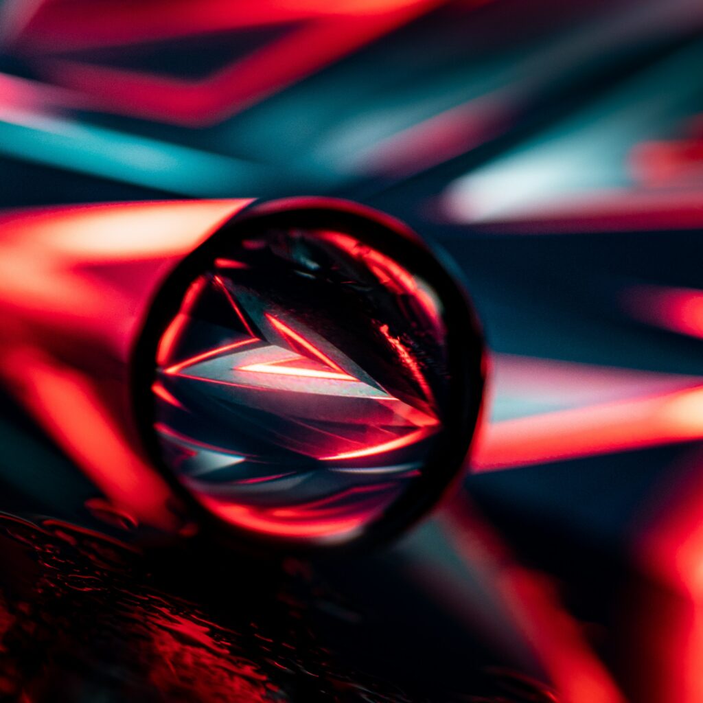 Vibrant Neon Sphere Wallpaper: Abstract Futuristic Background