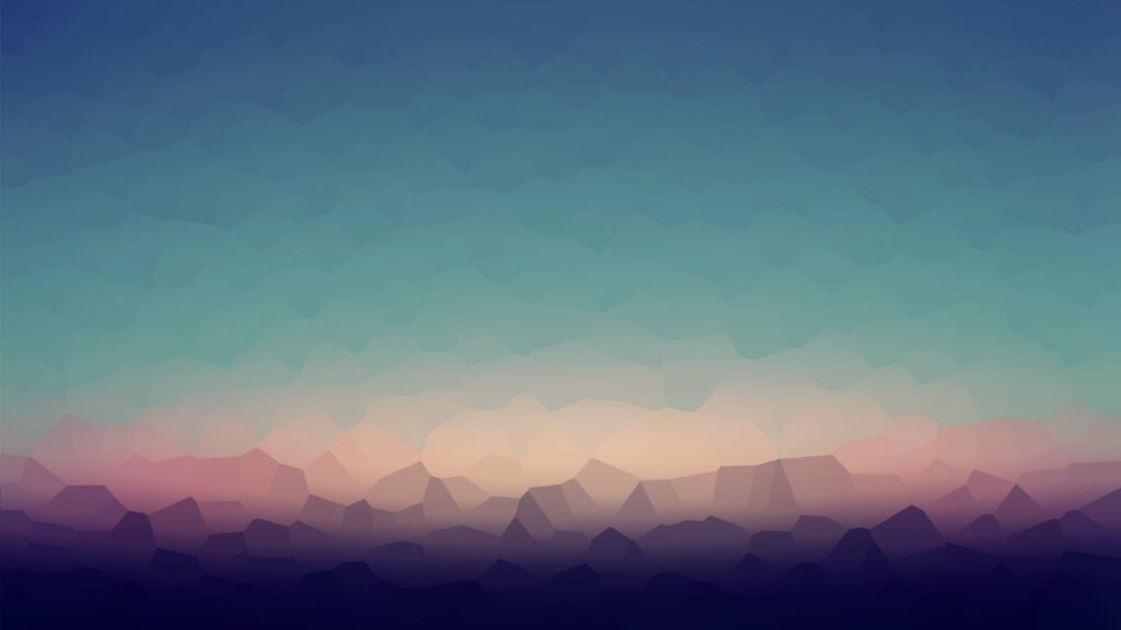 Radiant Evening Glow: Captivating Ombre Sunset in HD Wallpaper