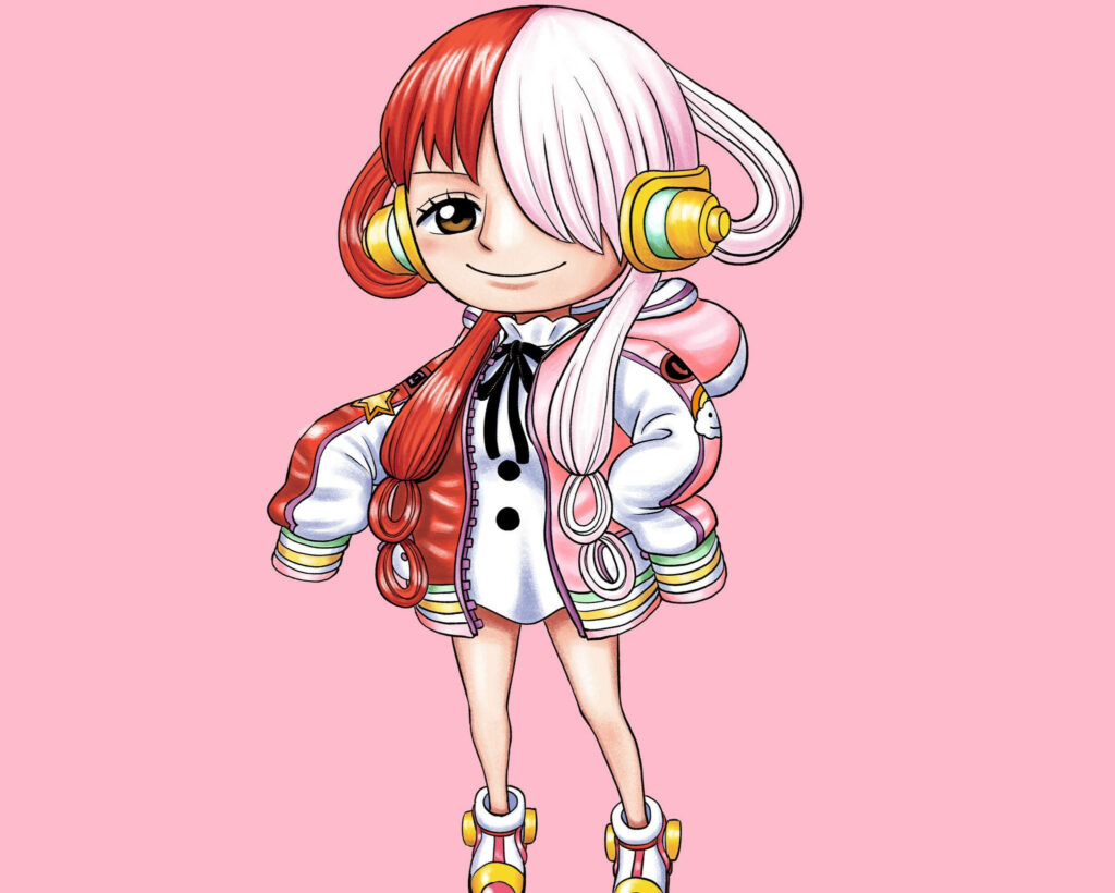 Vibrant One Piece Character Pastel Pink Wallpaper Background