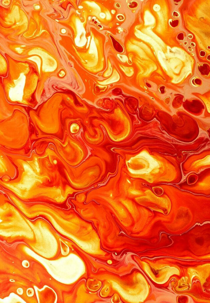 Vibrant and Captivating: The Mesmerizing Orange Abstract Canvas of Ipad 2021 HD Wallpaper