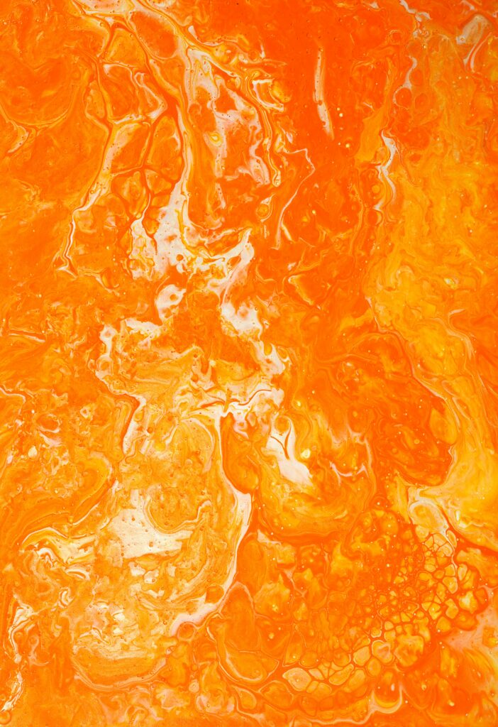 Vibrant Abstract Wallpaper: Bright Swirls of Orange & White Pattern