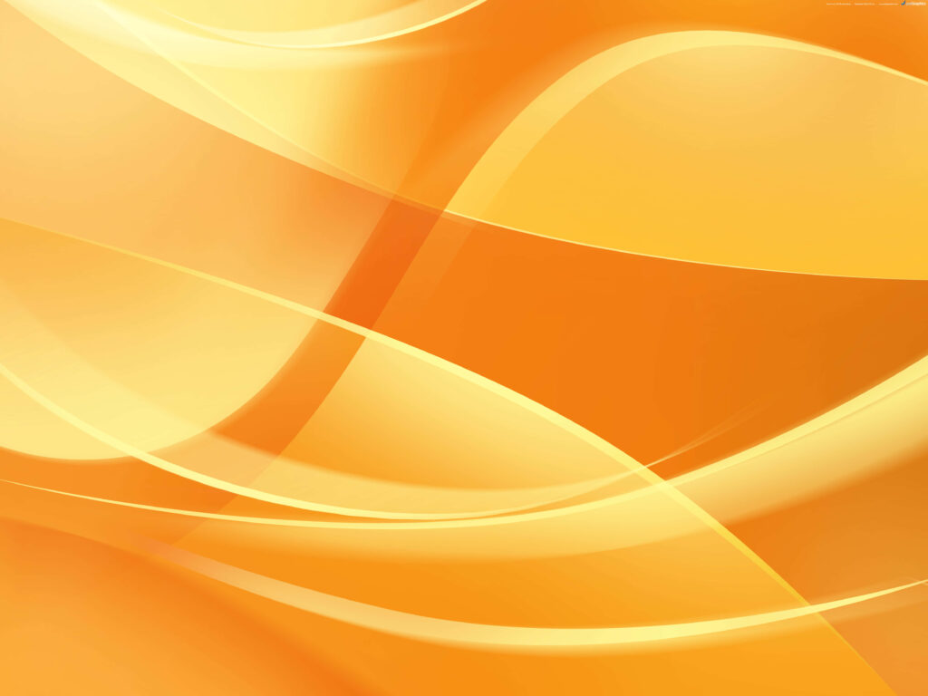 Vibrant Orange Abstract Wallpaper with Wavy Lines & Depth