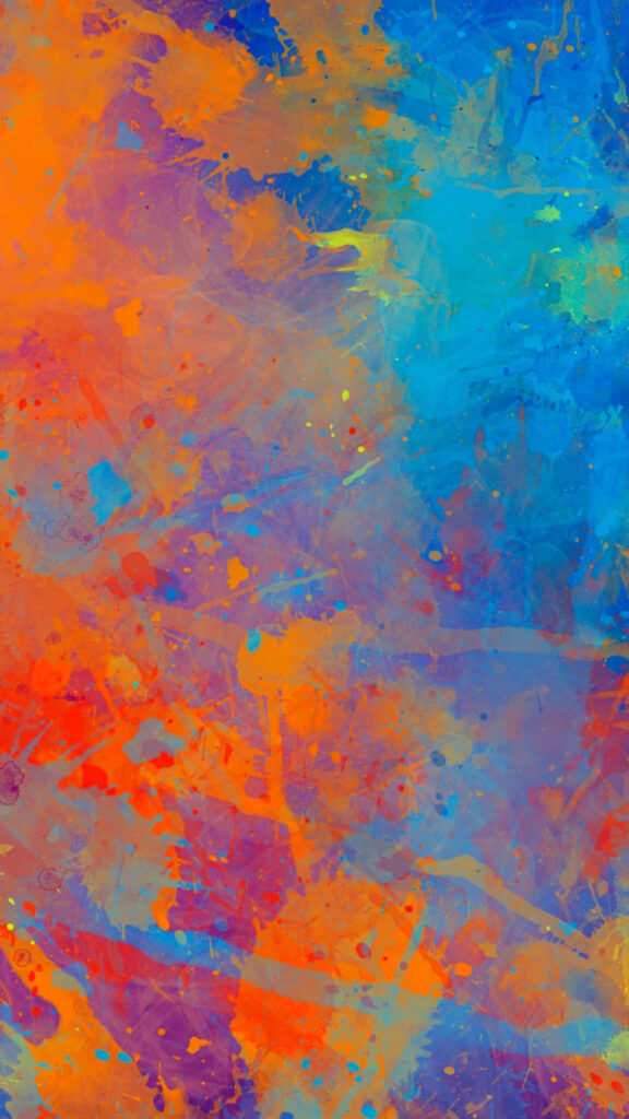 Vibrant Orange and Blue Abstract Wallpaper for Bold Backgrounds