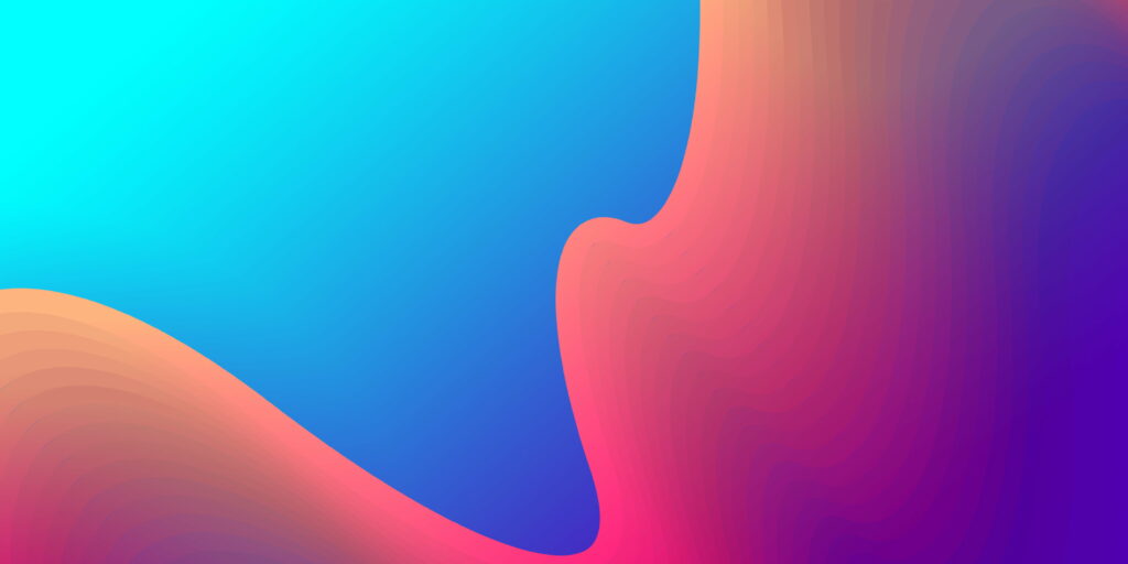 Vibrant Horizon: A Stunning Blend of Orange and Blue in 5K Wallpaper