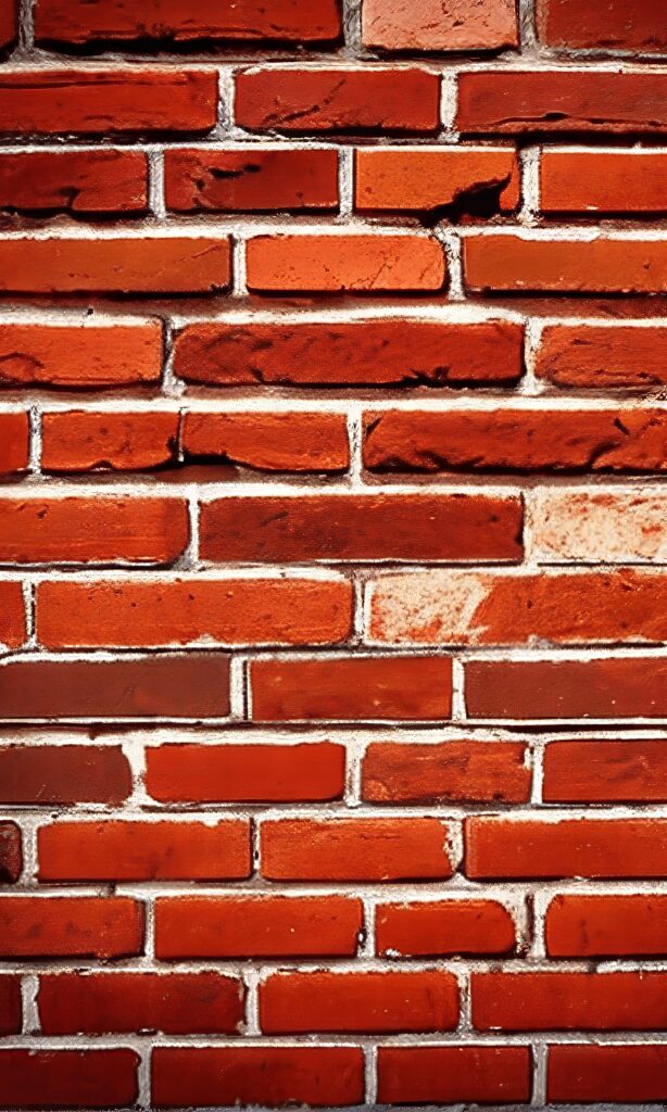 Vibrant Orange Brick Wall Close-Up: Rich Textures & Bold Background Wallpaper