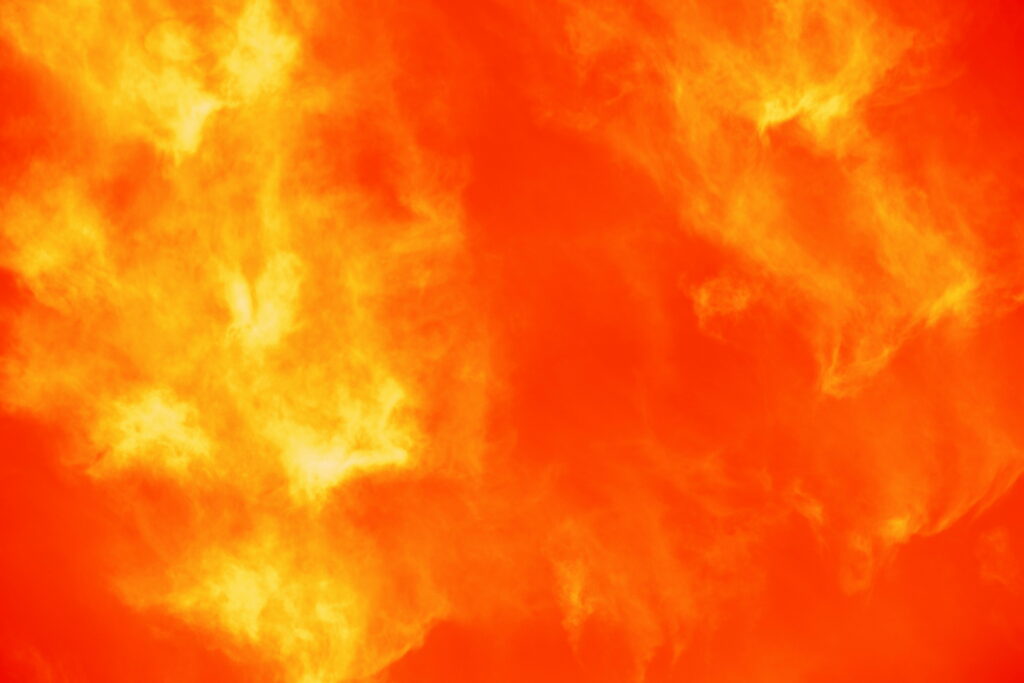 Vibrant Smoke Serenade: A High-Definition Wallpaper with Orange Gradient