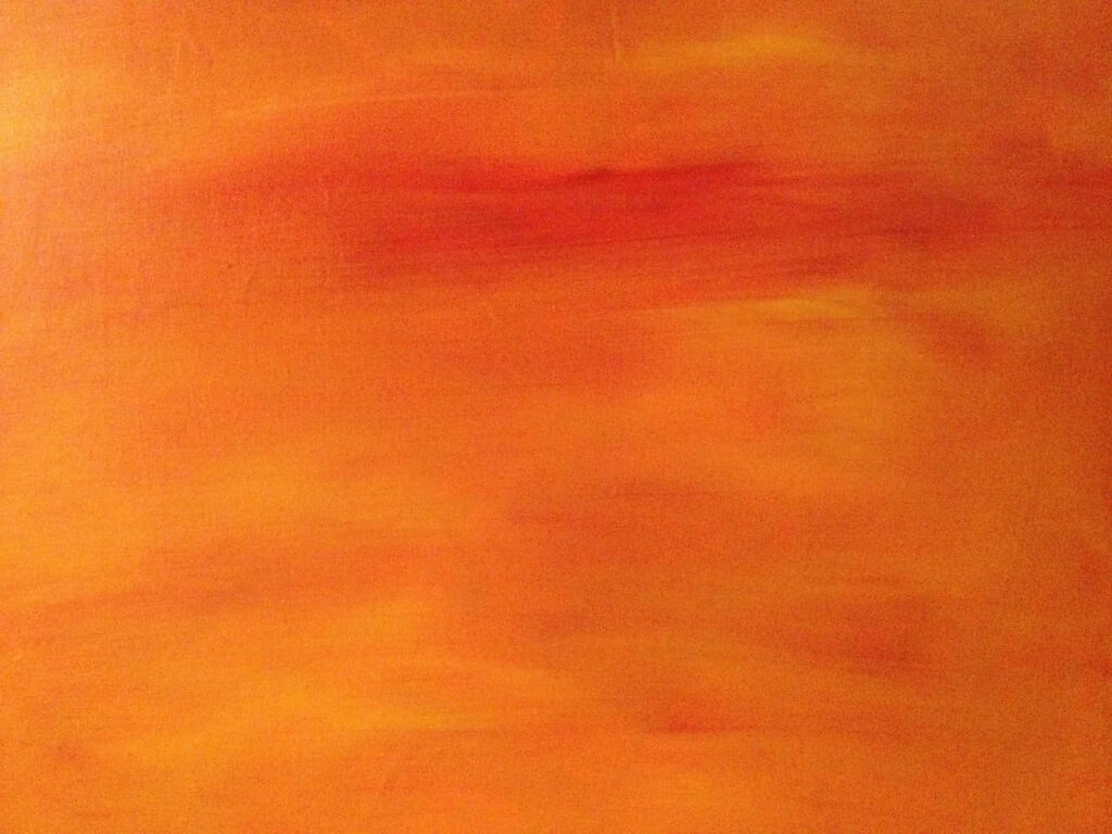Vibrant Orange Gradient Wallpaper with Soft Grey Hints