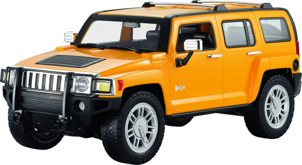 Vibrant Orange Hummer H3 SUV Wallpaper - Rugged Adventure Design