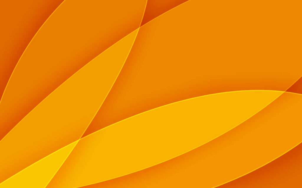 Vibrant Orange Leaf Shapes Wallpaper - Abstract Background Design