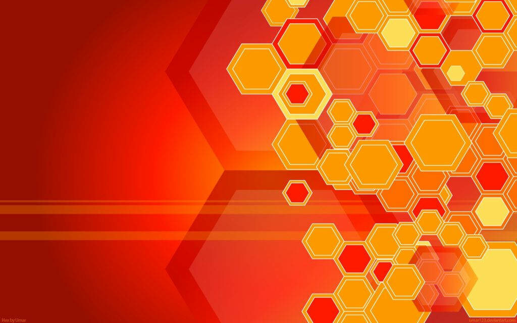 Tropical Tang: Vibrant Orange Graphic Wallpapers