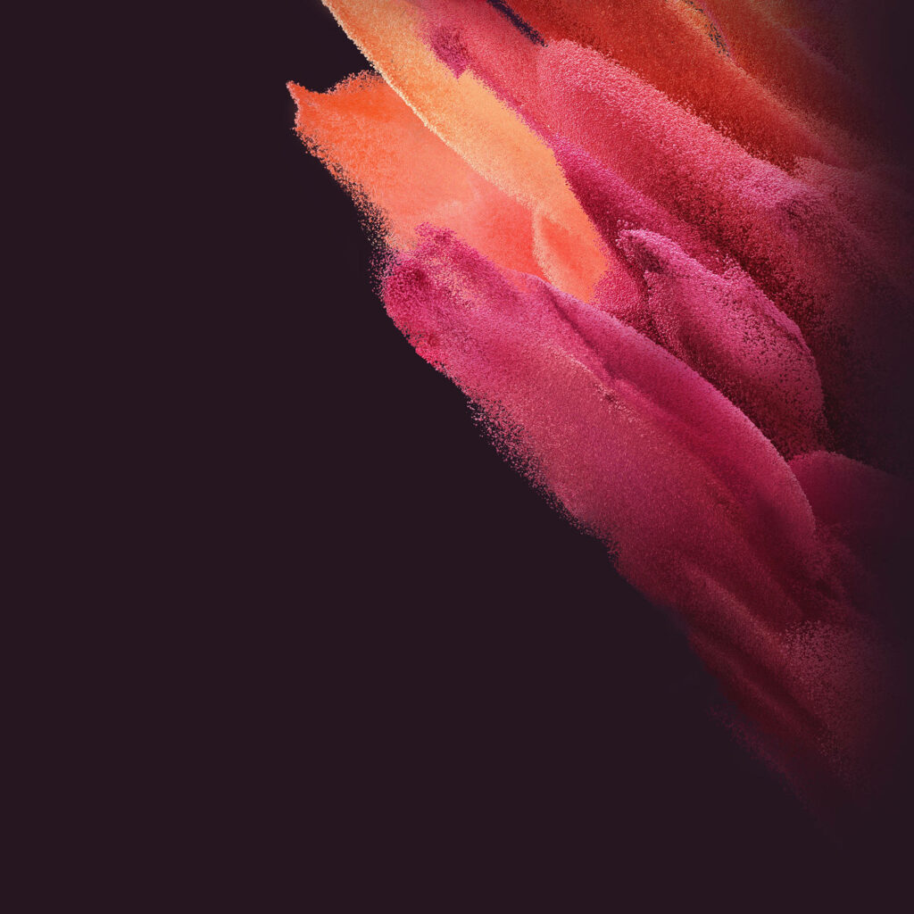 Vibrant Orange & Pink Dust Wallpaper for Samsung S21 Ultra