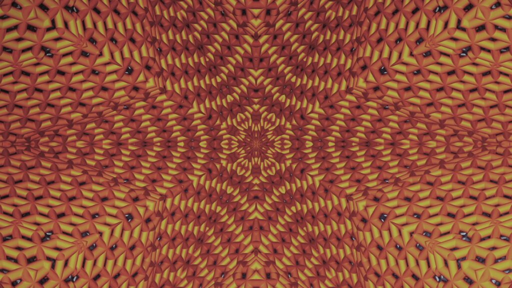 Vibrant Orange & Yellow Fractal Pattern Wallpaper - 3840x2160 Background