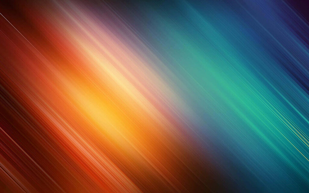 Vibrant Orange and Teal Diagonal Light Ray Gradient Wallpaper