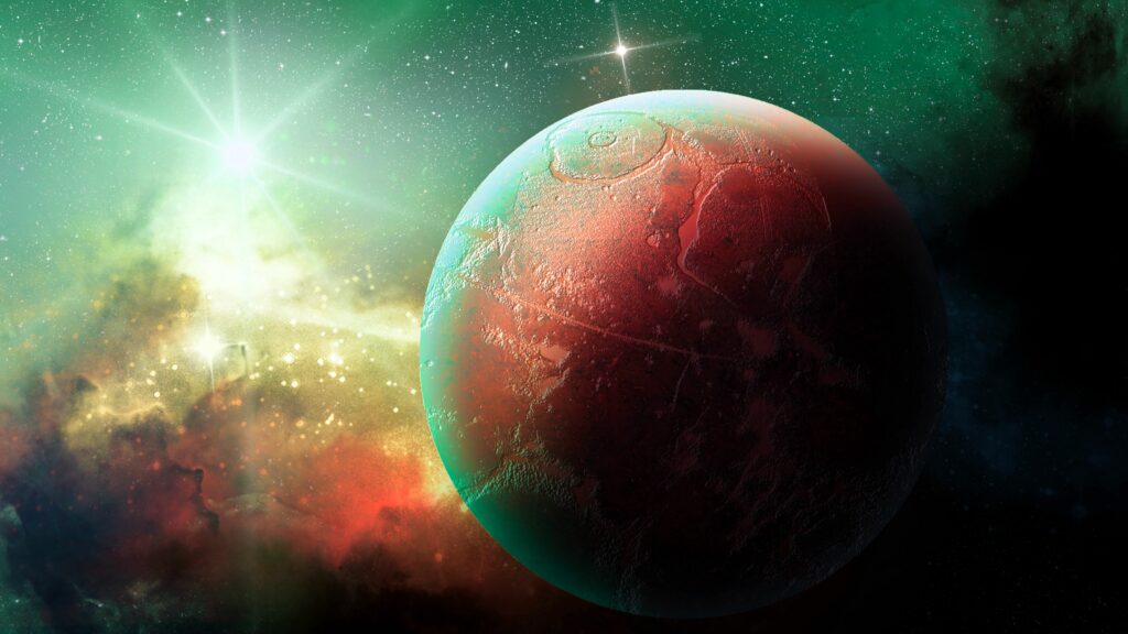 Vibrant Planet Wallpaper: Captivating Cosmic Background Art