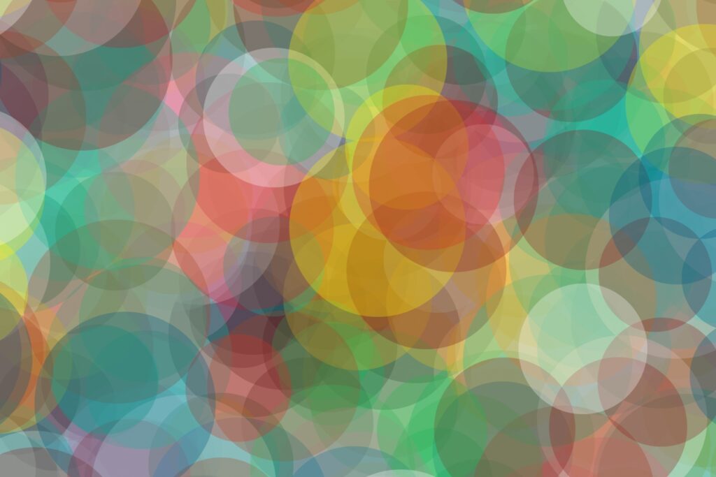 Colorful Overlapping Circles Background - Vibrant 1800x1200 Wallpaper