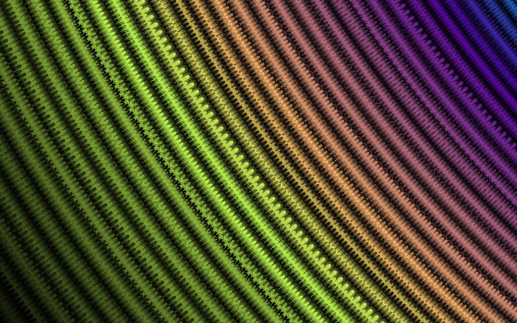Vibrant Zigzag Line Background in Green, Yellow, Orange, & Purple Wallpaper