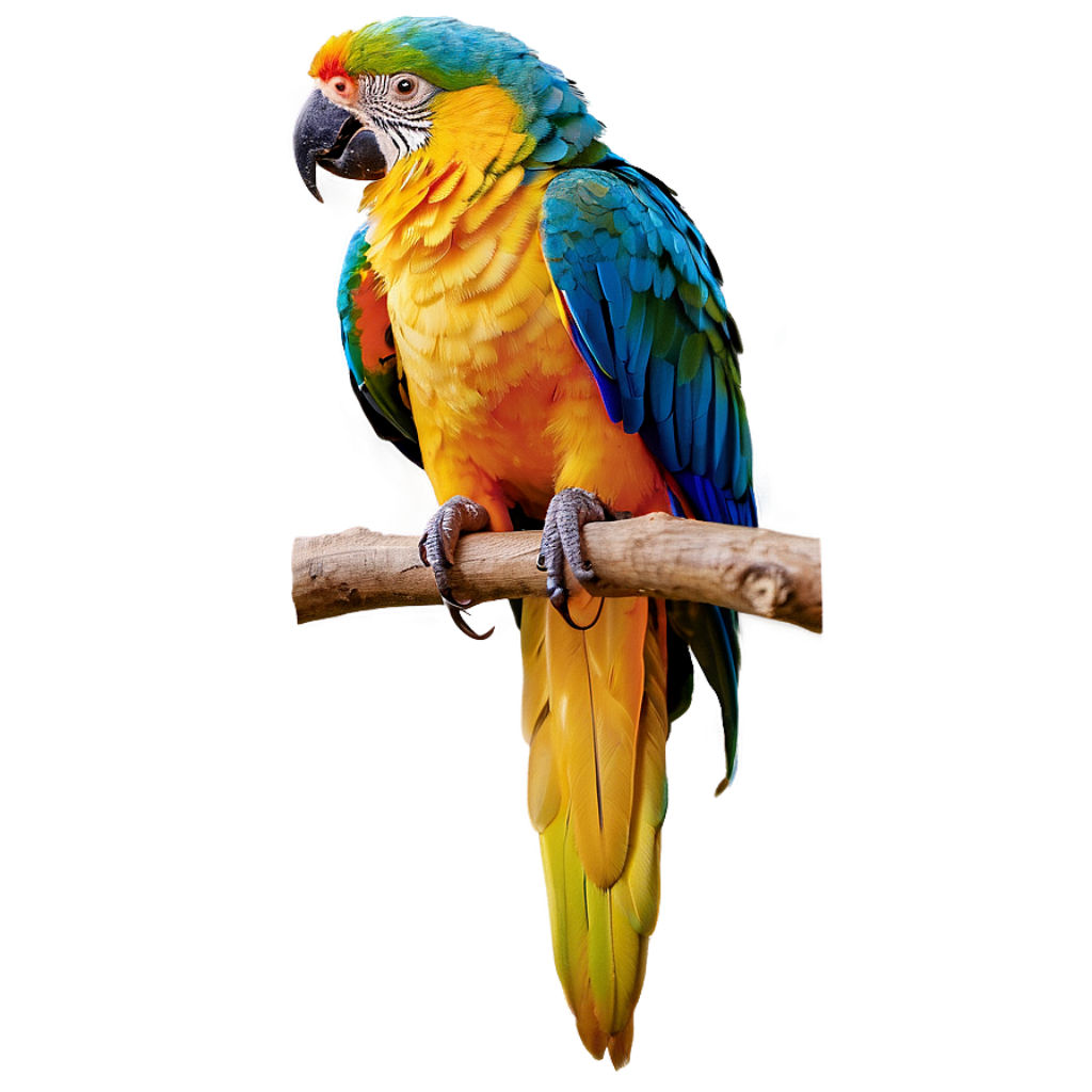 Colorful Parrot Wallpaper: Vibrant Design with Bright Feathers