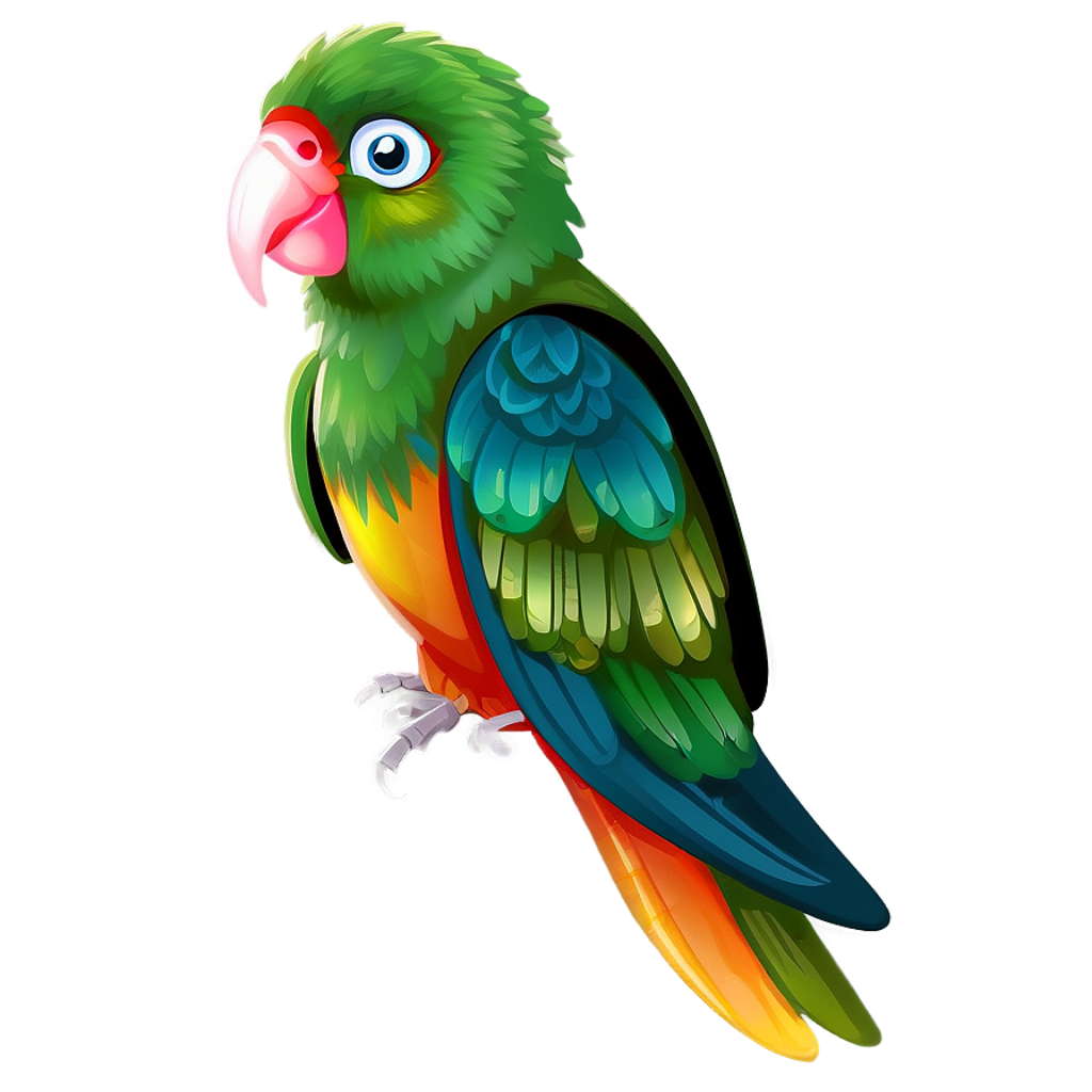 Colorful Parrot Wallpaper: Vibrant Plumage on Soft Green Background