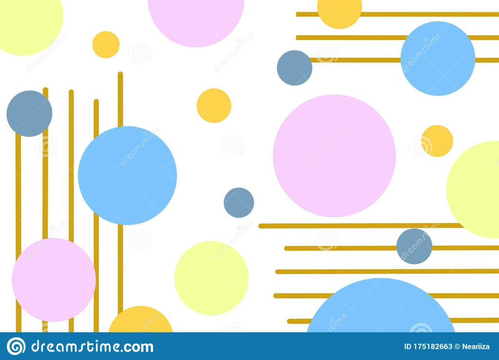 Vibrant Pastel Abstract Wallpaper: Colorful Circles & Modern Patterns