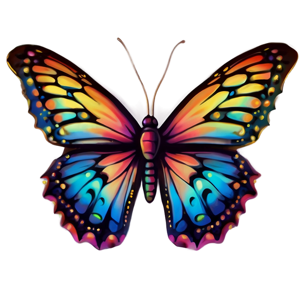 Vibrant Pastel Butterfly Wallpaper with Intricate Wing Patterns