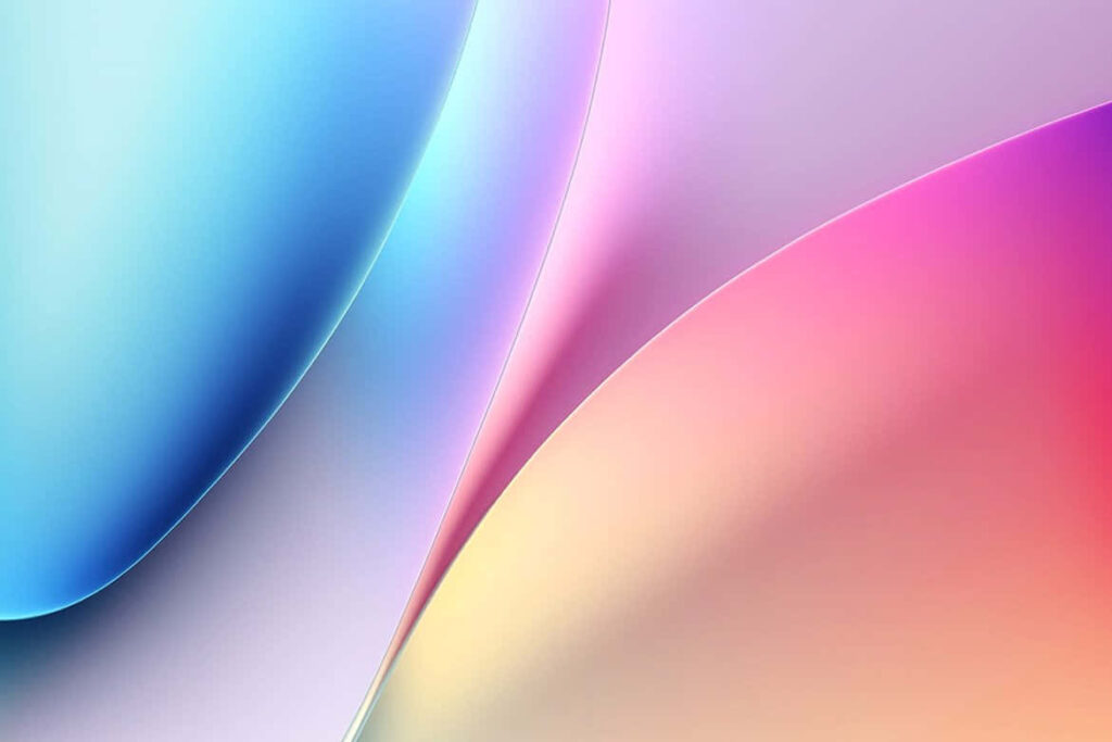 Vibrant Abstract Pastel Background with Smooth Gradient Design Wallpaper