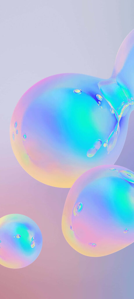 Futuristic Pastel Gradient Wallpaper for Samsung S20 - Colorful Design