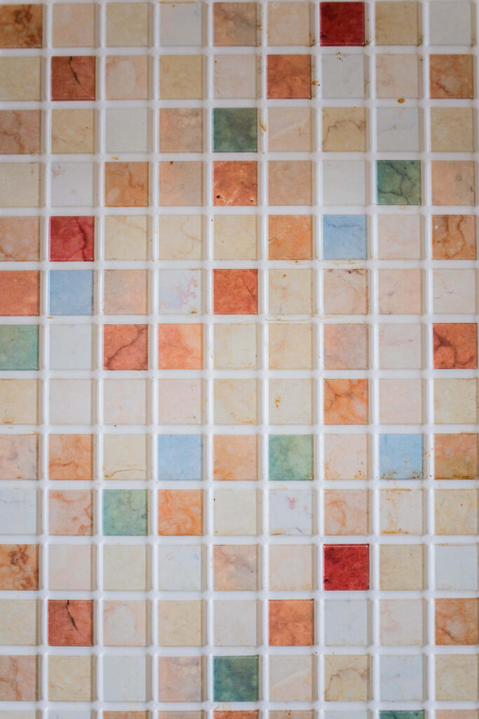 Pastel Tile Texture Wallpaper: Colorful Grid Pattern Background