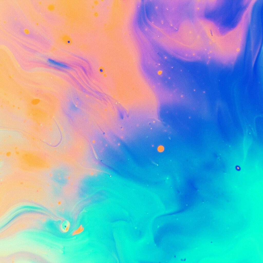 Dreamy Pastel Abstract Wallpaper for iPad Pro - Fluid Paint Design
