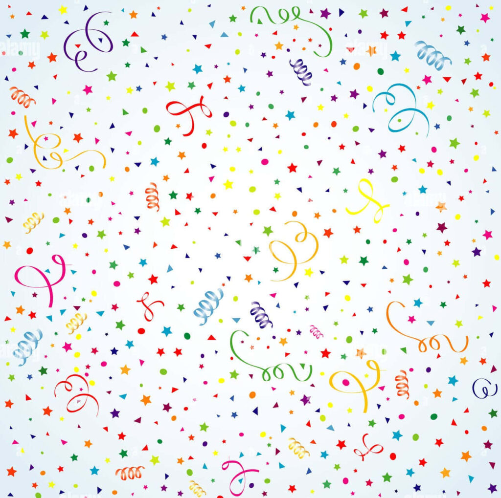 Explosive Kaleidoscope: Mesmerizing Patterns of Vibrant Confetti Wallpaper