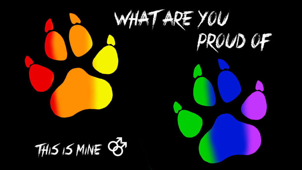 Vibrant Paw Print Wallpaper: Celebrating Pride & Individuality