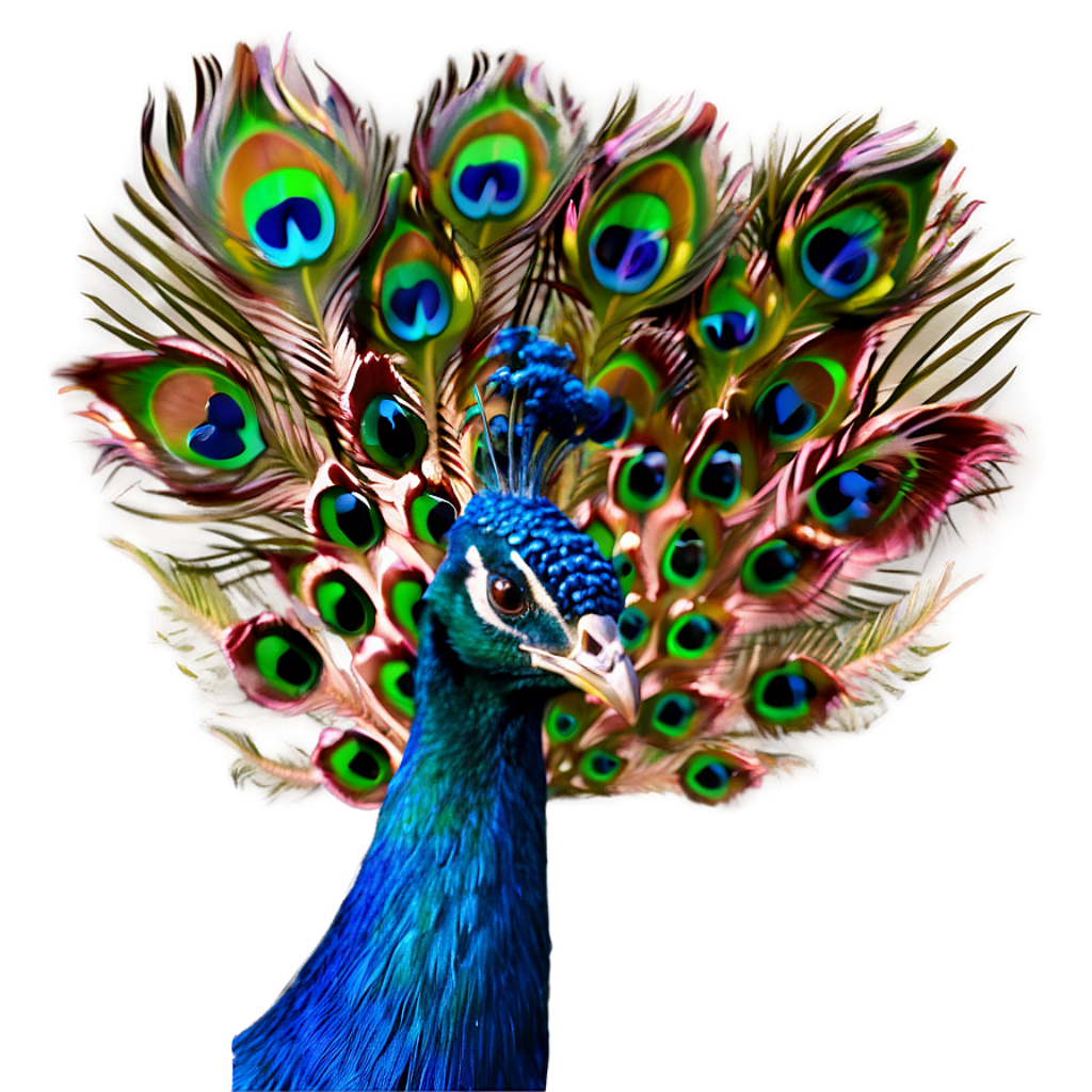 Vibrant Peacock Wallpaper: Dazzling Blue, Green, and Gold Feathers Background