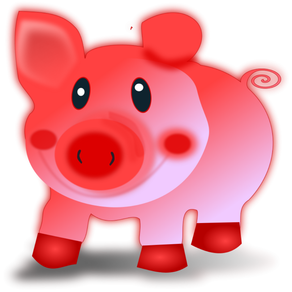 Whimsical Piglet Wallpaper: Bright & Cheerful Cartoon Design