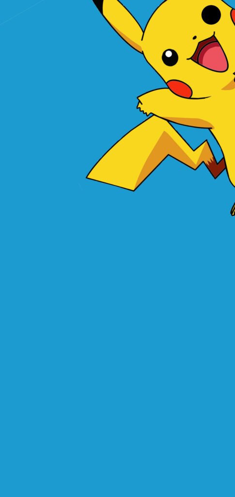 Vibrant Pikachu Wallpaper for Samsung S10 - Cheerful Pokémon Background
