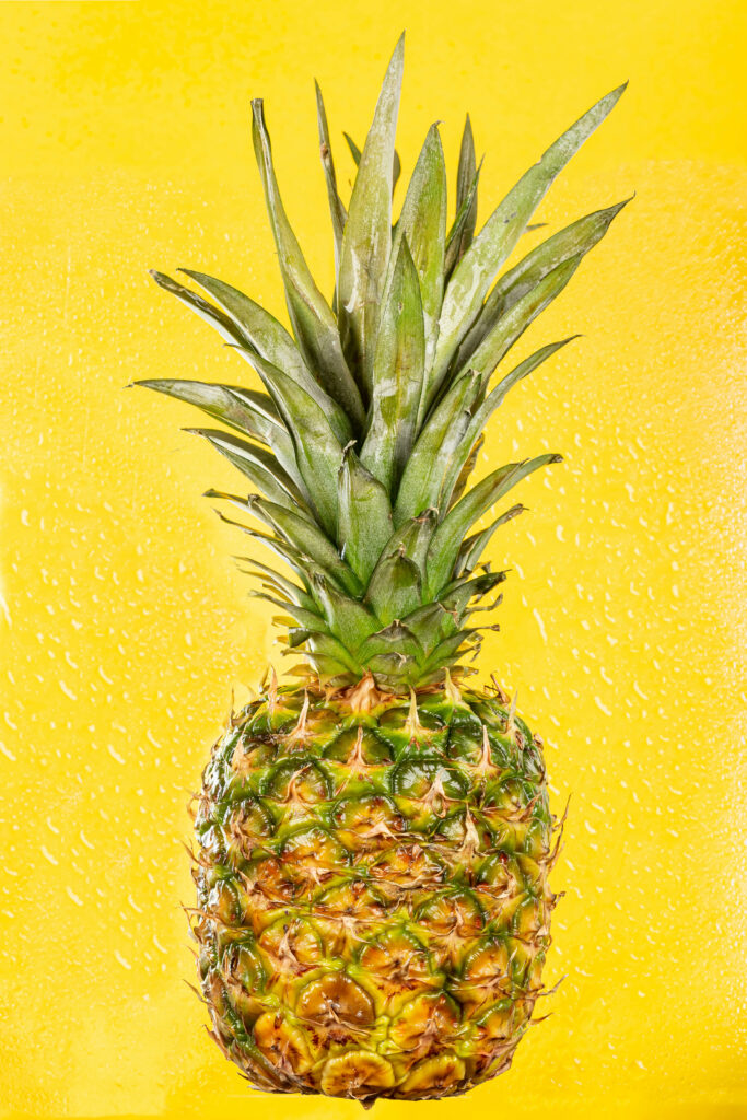 Vibrant Pineapple Wallpaper: Textured Yellow Green Design Background