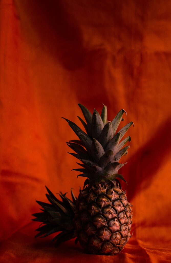 Vibrant Pineapple Wallpaper: Textured Tropical Design Background