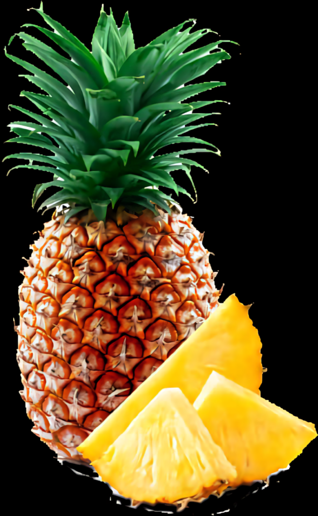 Vibrant Pineapple Wallpaper Background with Juicy Slices