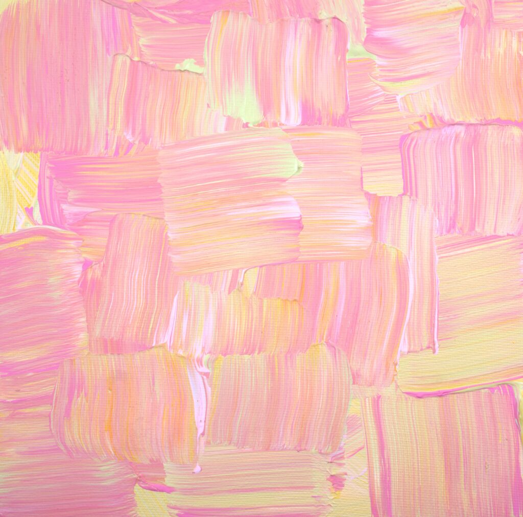 Vibrant Abstract Pink Wallpaper with Textured Acrylic Brushstrokes