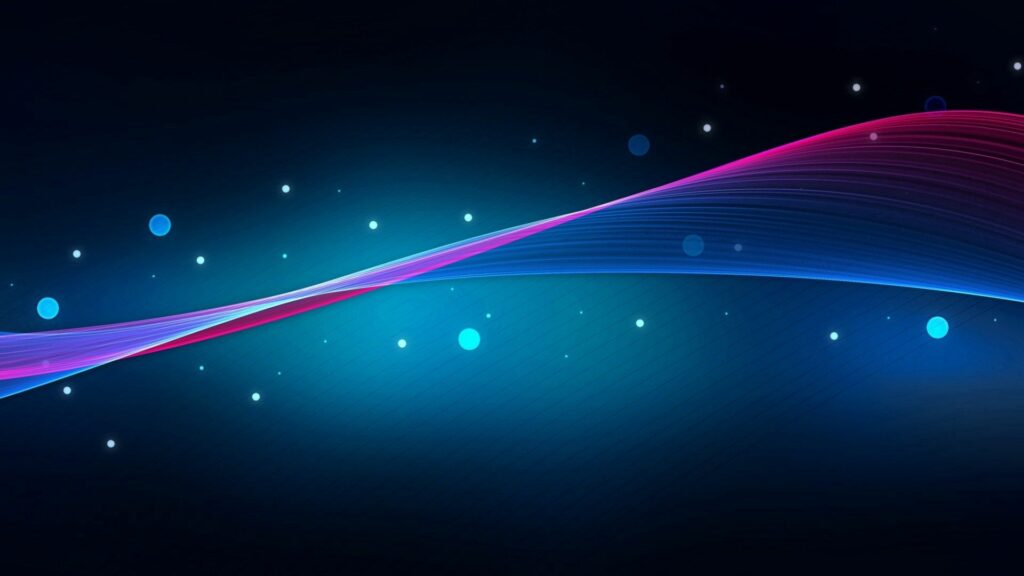 Vibrant Pink & Blue Wavy Abstract Wallpaper | 1920x1080 Background