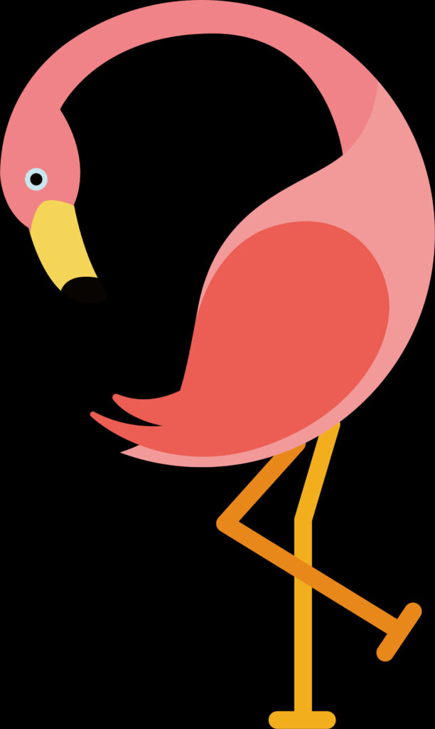 Vibrant Flamingo Wallpaper: Modern Pink Graphic Design Background