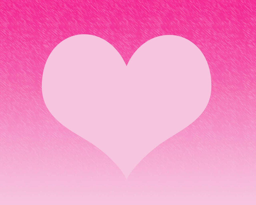 Vibrant Pink Heart Wallpaper: Cute Gradient Background Design