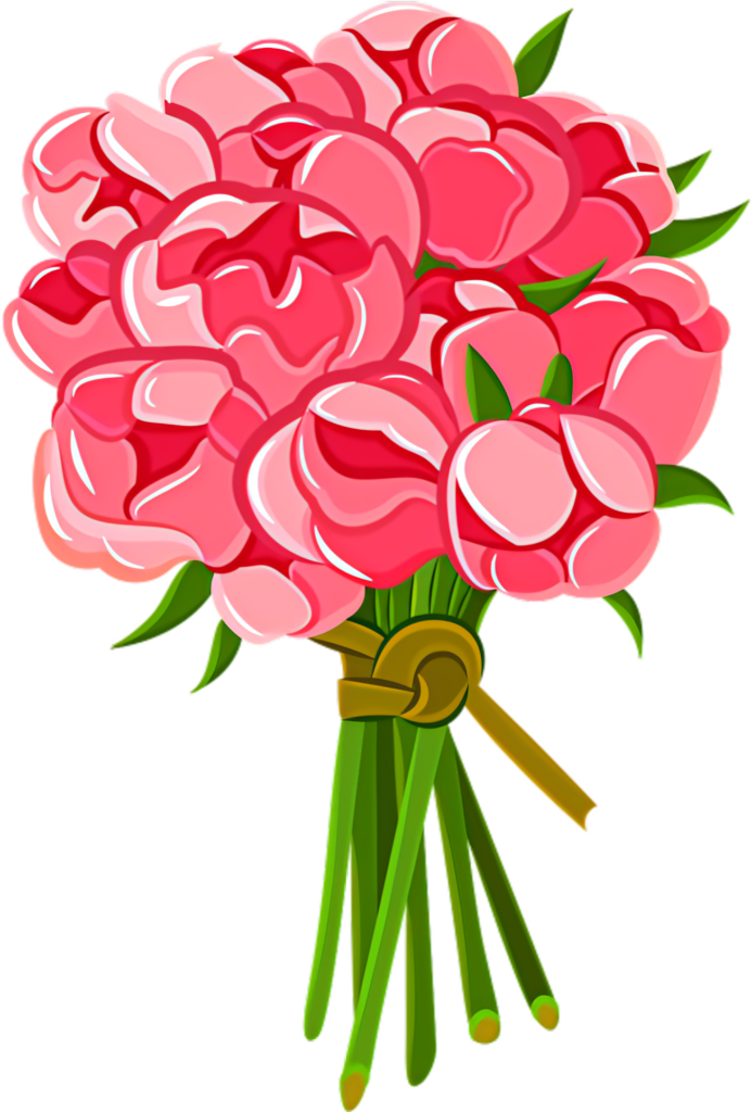 Vibrant Pink Peonies Bouquet Wallpaper with Lush Green Background